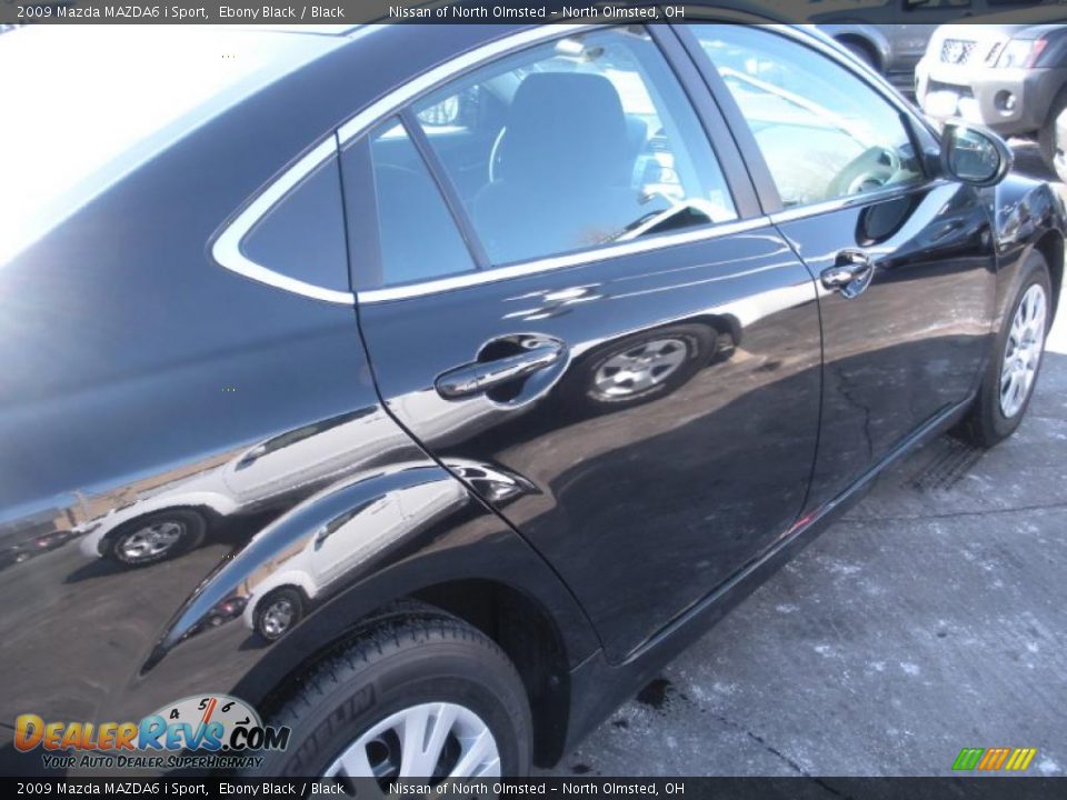 2009 Mazda MAZDA6 i Sport Ebony Black / Black Photo #5