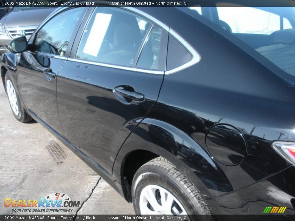 2009 Mazda MAZDA6 i Sport Ebony Black / Black Photo #7
