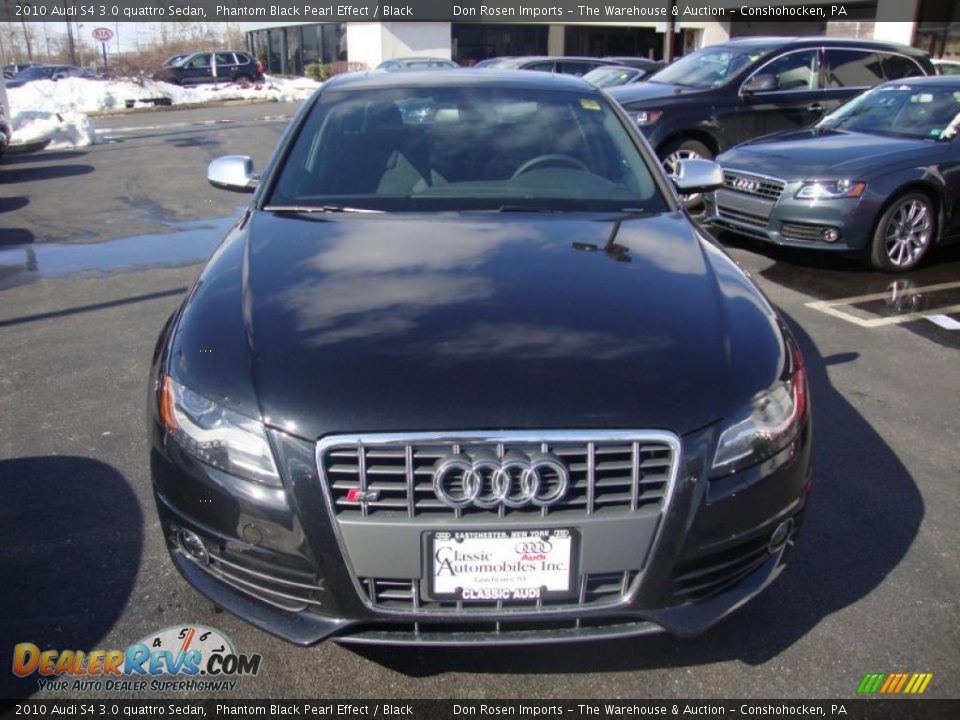 2010 Audi S4 3.0 quattro Sedan Phantom Black Pearl Effect / Black Photo #3