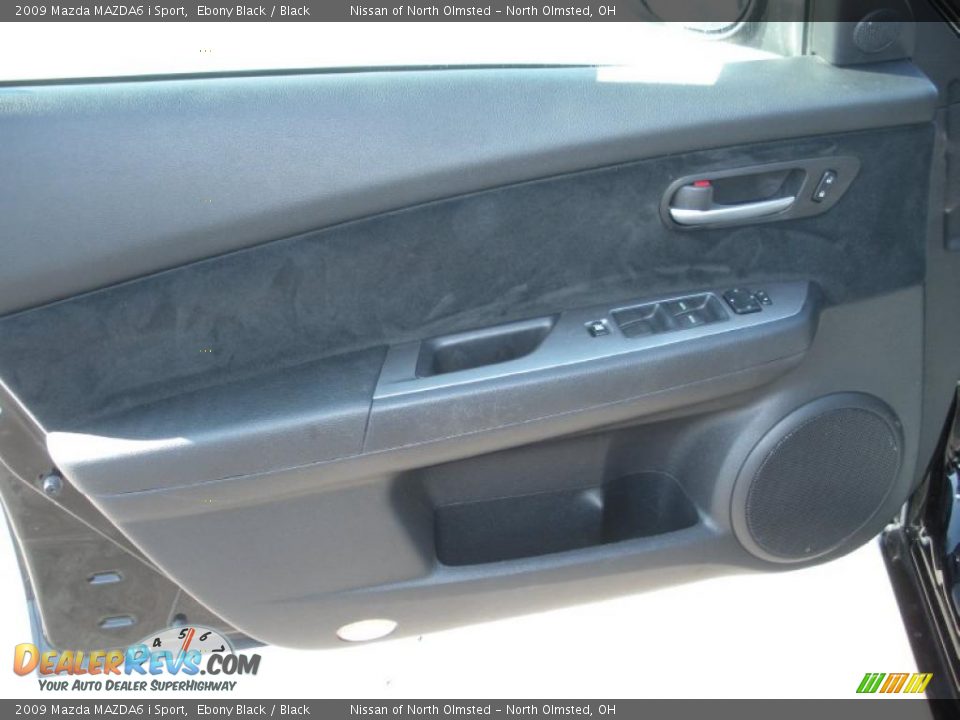 2009 Mazda MAZDA6 i Sport Ebony Black / Black Photo #10