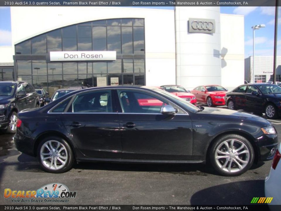 2010 Audi S4 3.0 quattro Sedan Phantom Black Pearl Effect / Black Photo #5
