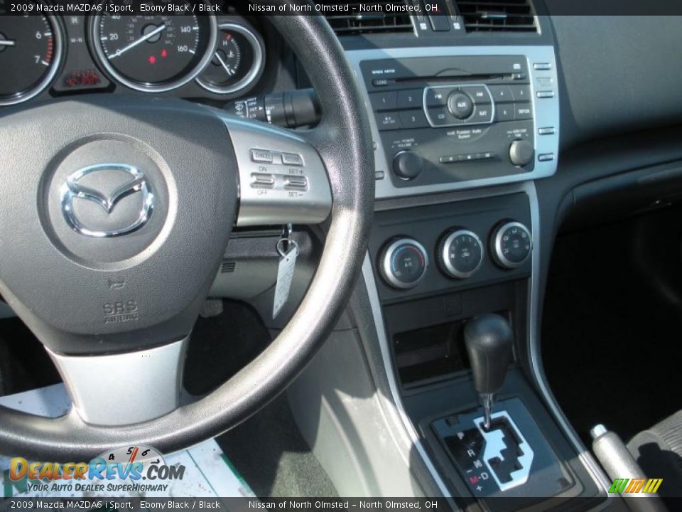 2009 Mazda MAZDA6 i Sport Ebony Black / Black Photo #13