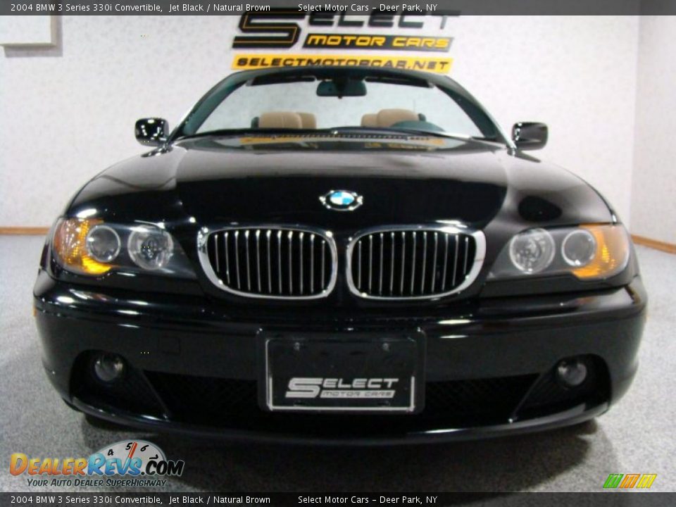 2004 BMW 3 Series 330i Convertible Jet Black / Natural Brown Photo #2