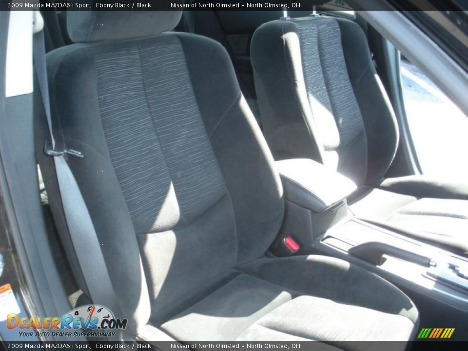 2009 Mazda MAZDA6 i Sport Ebony Black / Black Photo #15