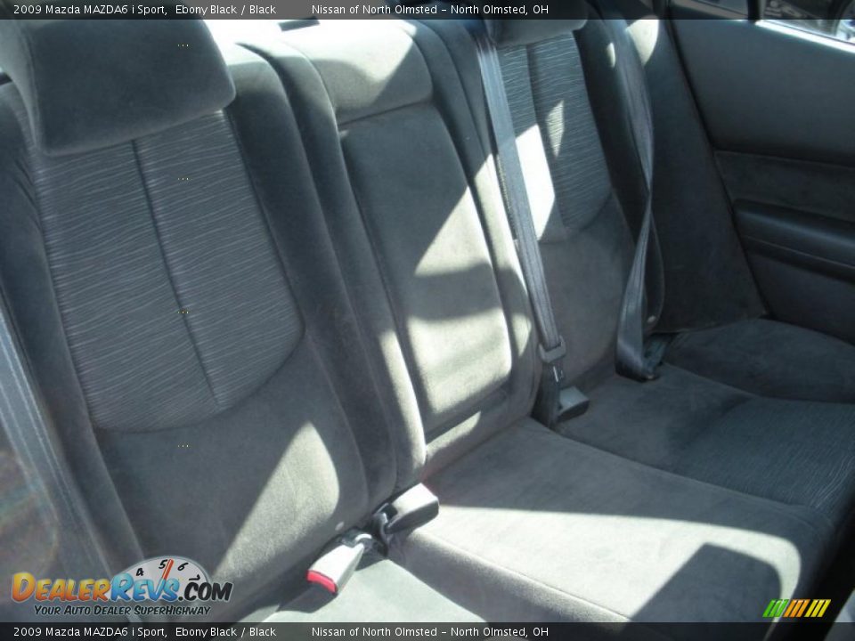2009 Mazda MAZDA6 i Sport Ebony Black / Black Photo #16