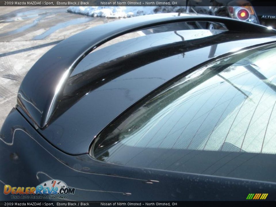 2009 Mazda MAZDA6 i Sport Ebony Black / Black Photo #17