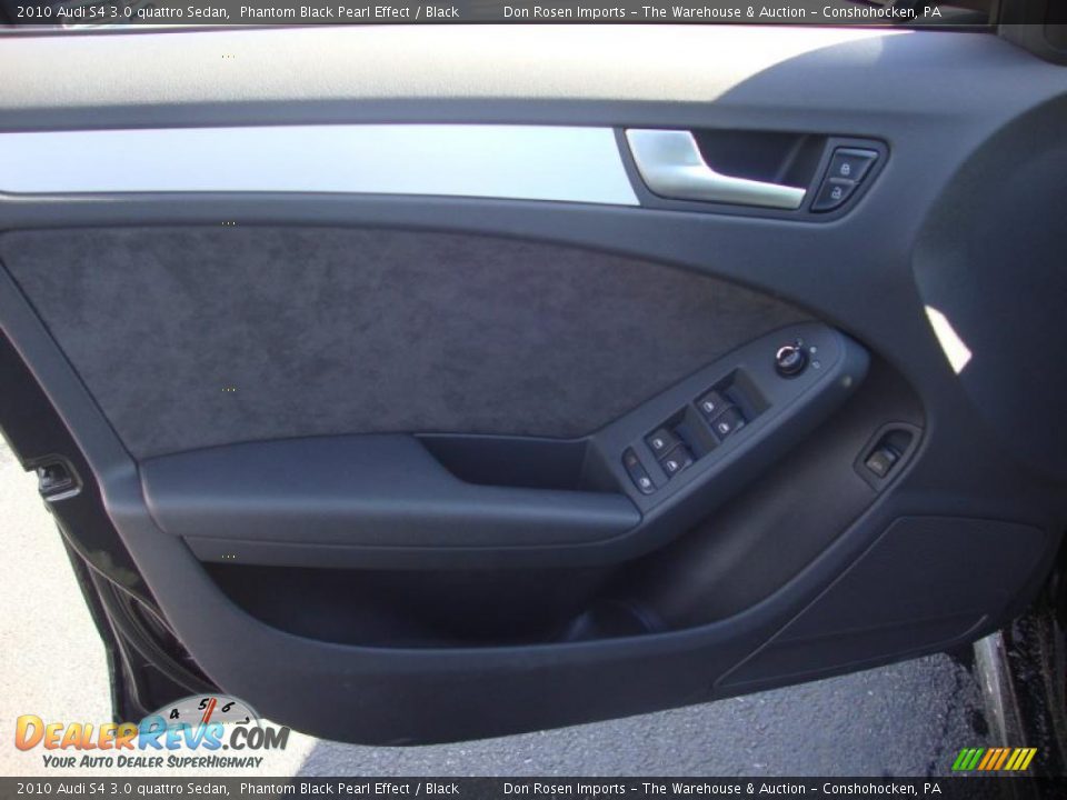 2010 Audi S4 3.0 quattro Sedan Phantom Black Pearl Effect / Black Photo #12