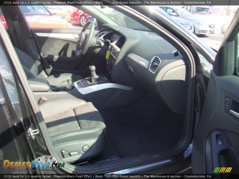 2010 Audi S4 3.0 quattro Sedan Phantom Black Pearl Effect / Black Photo #17
