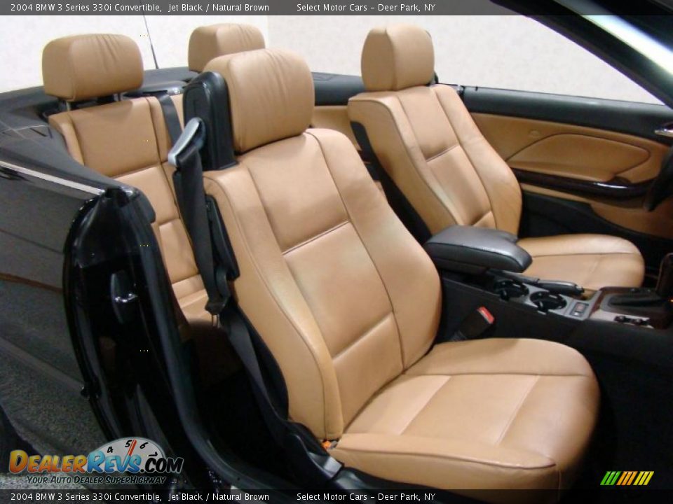 2004 BMW 3 Series 330i Convertible Jet Black / Natural Brown Photo #11