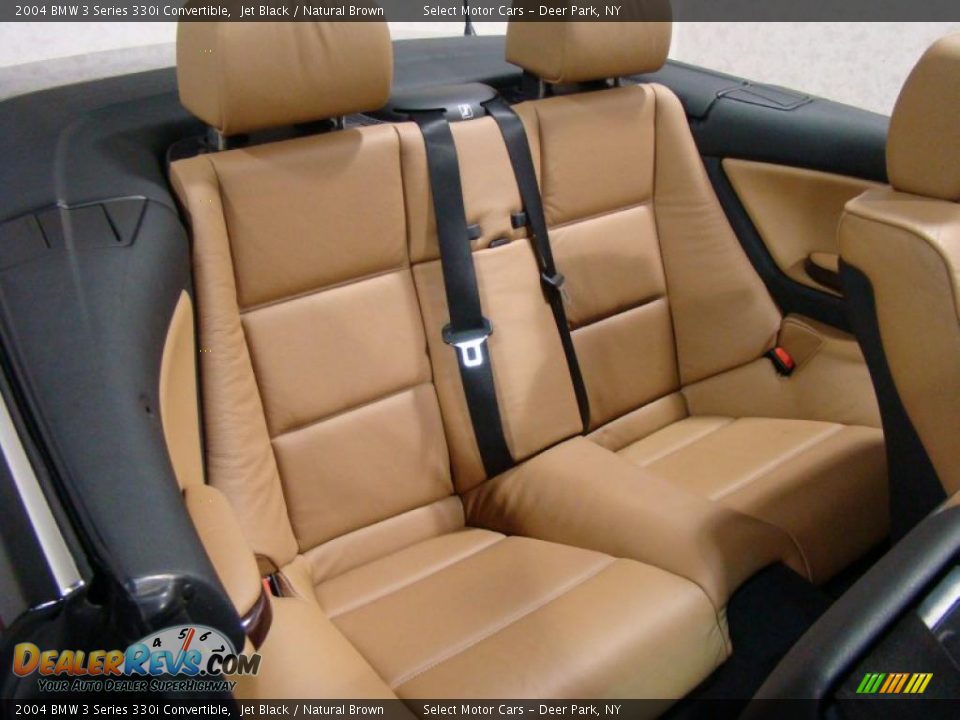 2004 BMW 3 Series 330i Convertible Jet Black / Natural Brown Photo #13