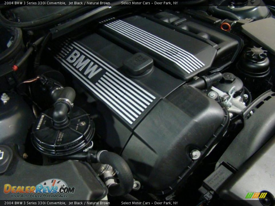 2004 BMW 3 Series 330i Convertible Jet Black / Natural Brown Photo #14