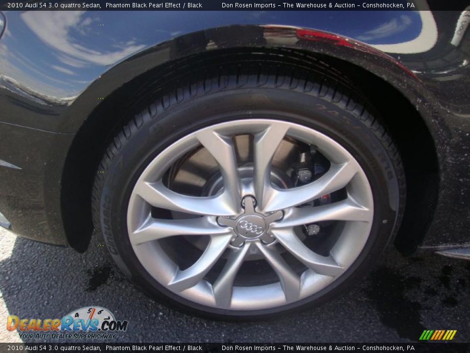2010 Audi S4 3.0 quattro Sedan Phantom Black Pearl Effect / Black Photo #24