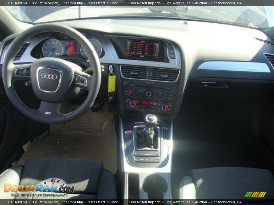 2010 Audi S4 3.0 quattro Sedan Phantom Black Pearl Effect / Black Photo #27