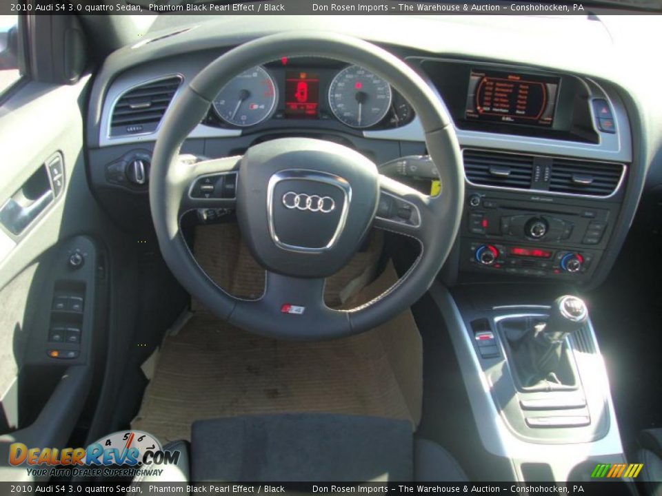 2010 Audi S4 3.0 quattro Sedan Phantom Black Pearl Effect / Black Photo #28