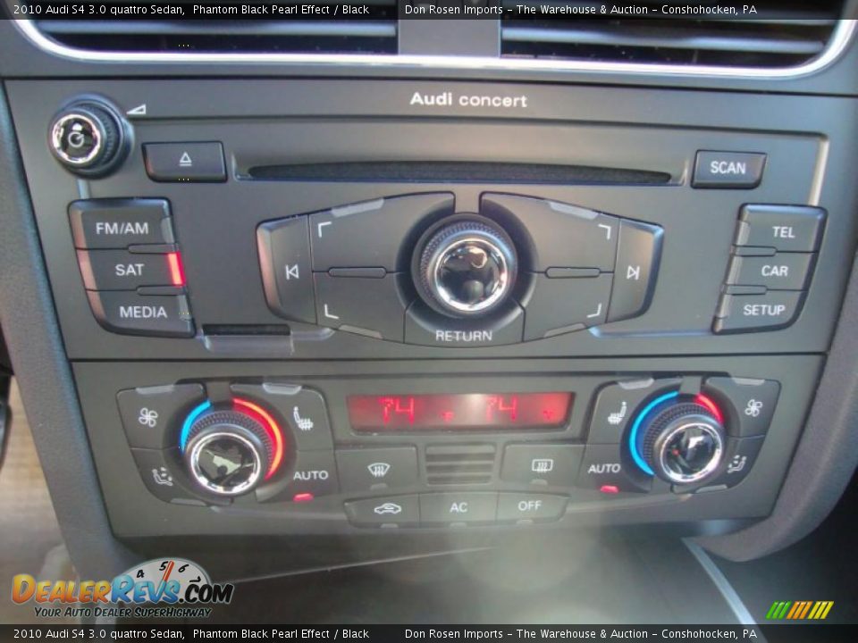 2010 Audi S4 3.0 quattro Sedan Phantom Black Pearl Effect / Black Photo #33