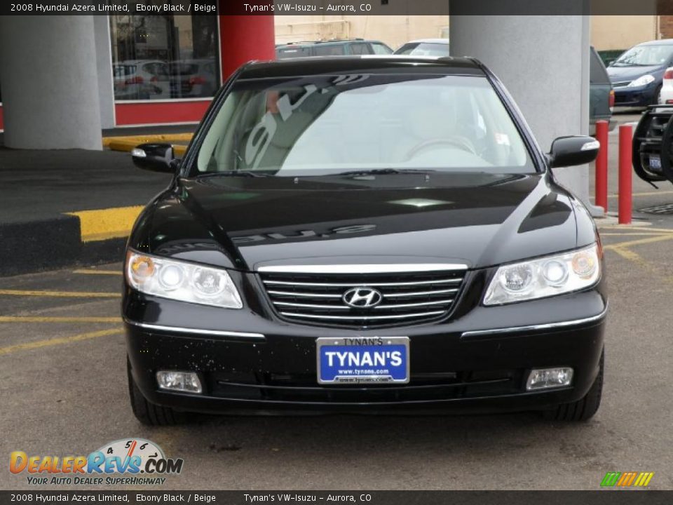 2008 Hyundai Azera Limited Ebony Black / Beige Photo #2