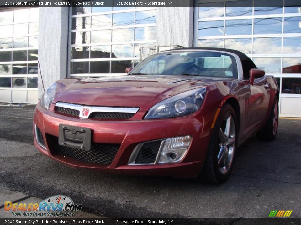 2009 Saturn Sky Red Line Roadster Ruby Red / Black Photo #1