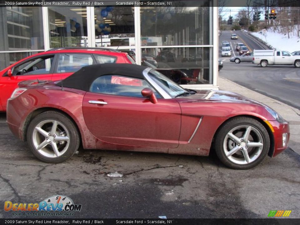 2009 Saturn Sky Red Line Roadster Ruby Red / Black Photo #4
