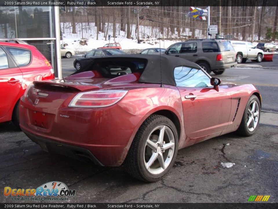 2009 Saturn Sky Red Line Roadster Ruby Red / Black Photo #5