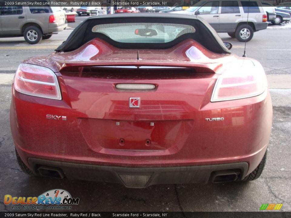 2009 Saturn Sky Red Line Roadster Ruby Red / Black Photo #6