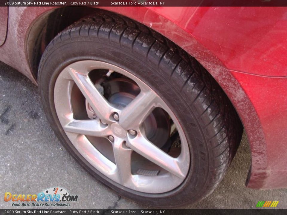 2009 Saturn Sky Red Line Roadster Ruby Red / Black Photo #8