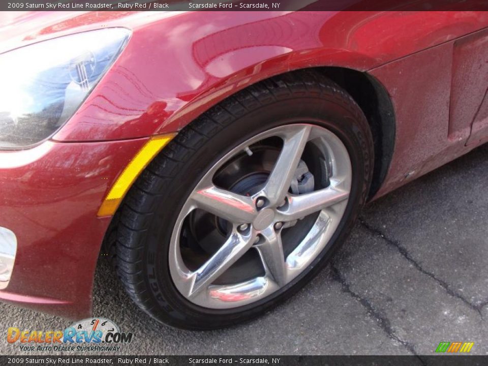 2009 Saturn Sky Red Line Roadster Ruby Red / Black Photo #9