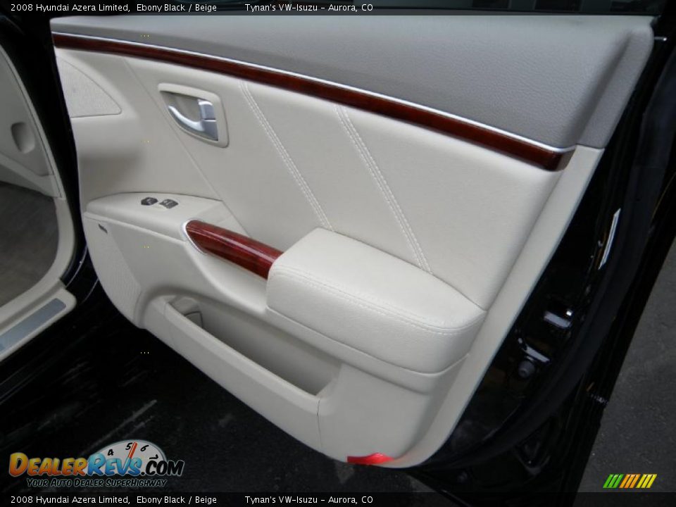 2008 Hyundai Azera Limited Ebony Black / Beige Photo #15