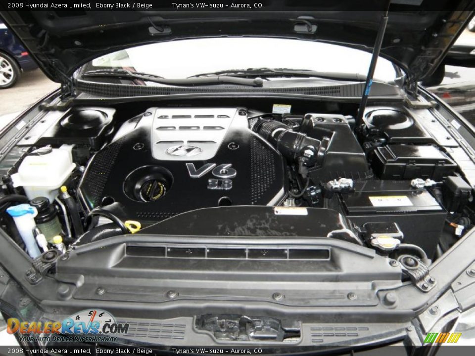 2008 Hyundai Azera Limited Ebony Black / Beige Photo #16