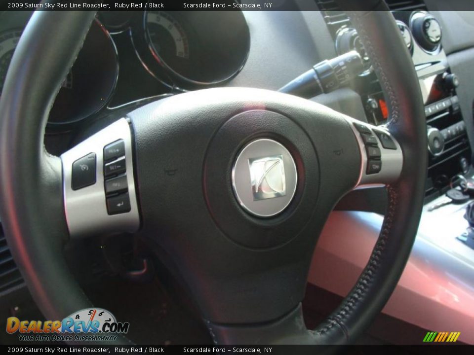 2009 Saturn Sky Red Line Roadster Ruby Red / Black Photo #16