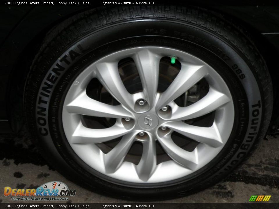 2008 Hyundai Azera Limited Ebony Black / Beige Photo #19