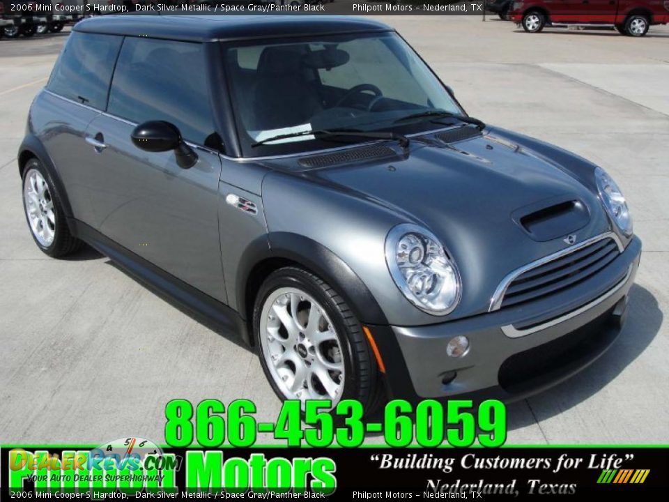 2006 Mini Cooper S Hardtop Dark Silver Metallic / Space Gray/Panther Black Photo #1