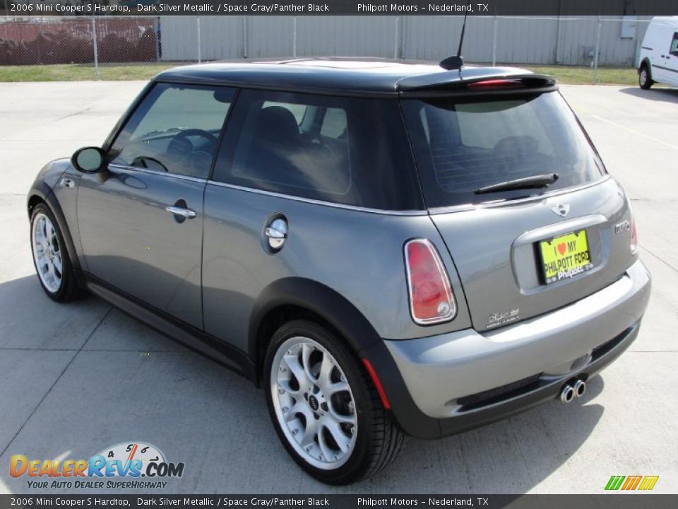 2006 Mini Cooper S Hardtop Dark Silver Metallic / Space Gray/Panther Black Photo #5