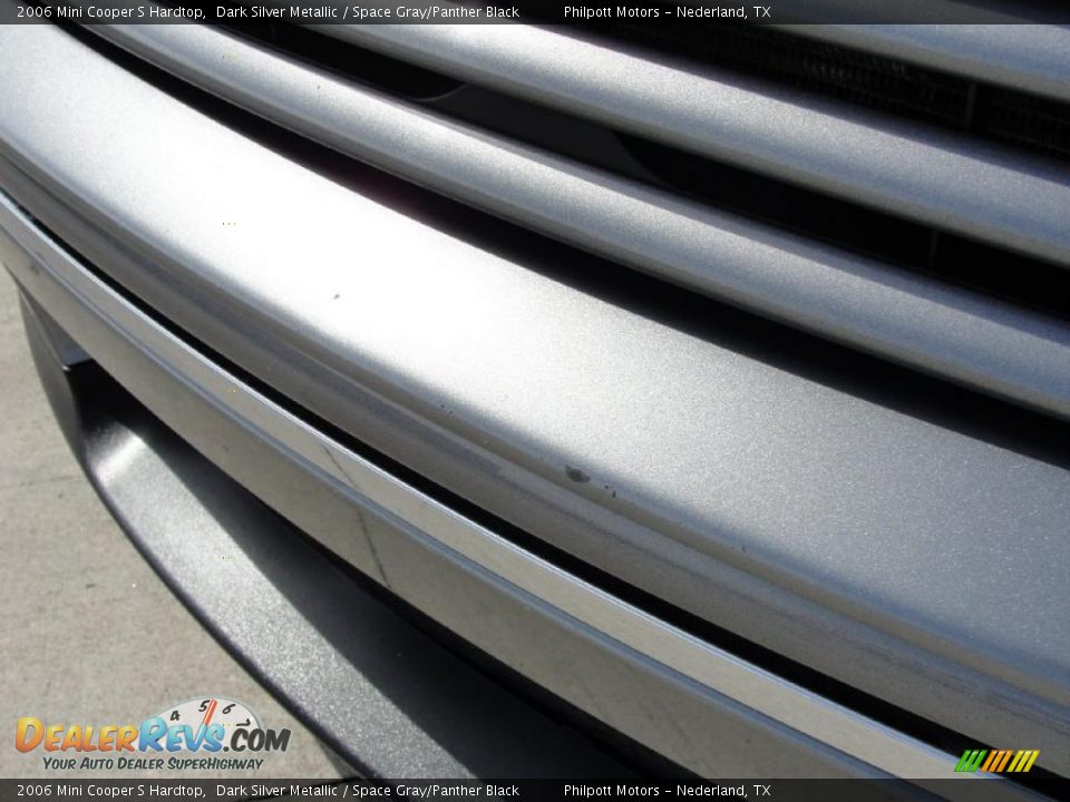 2006 Mini Cooper S Hardtop Dark Silver Metallic / Space Gray/Panther Black Photo #13