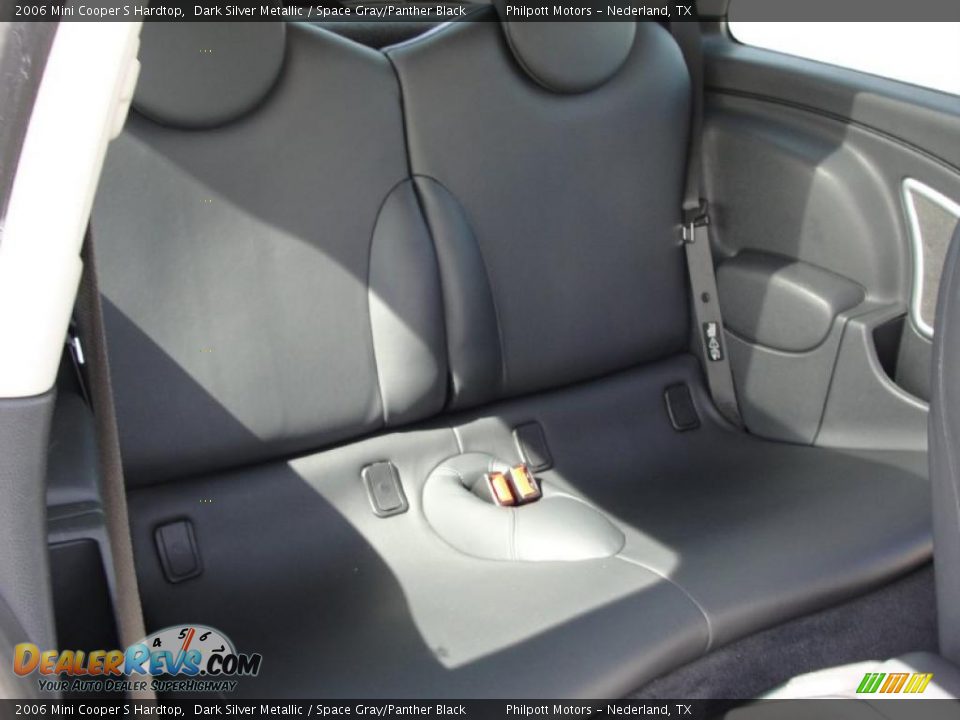 2006 Mini Cooper S Hardtop Dark Silver Metallic / Space Gray/Panther Black Photo #33