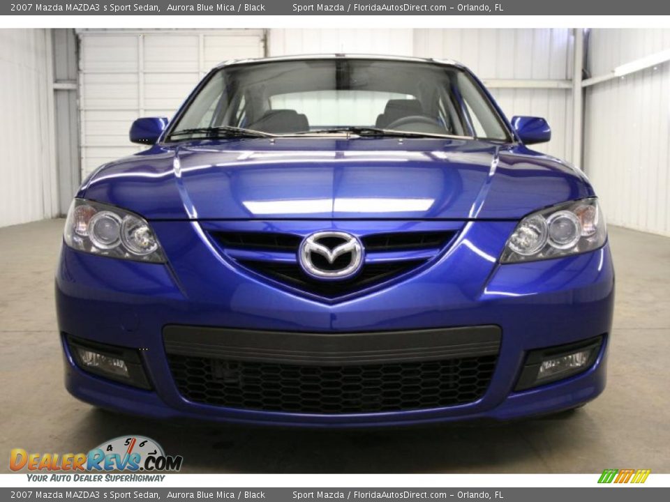 2007 Mazda MAZDA3 s Sport Sedan Aurora Blue Mica / Black Photo #3
