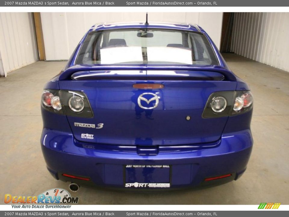 2007 Mazda MAZDA3 s Sport Sedan Aurora Blue Mica / Black Photo #6