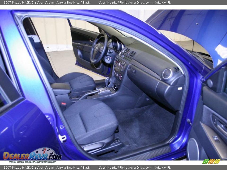 2007 Mazda MAZDA3 s Sport Sedan Aurora Blue Mica / Black Photo #9