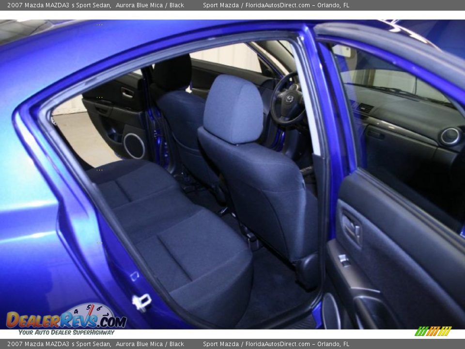 2007 Mazda MAZDA3 s Sport Sedan Aurora Blue Mica / Black Photo #10