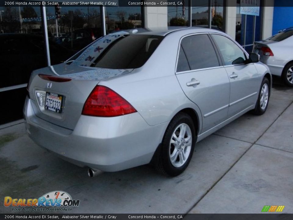 2006 Honda Accord EX Sedan Alabaster Silver Metallic / Gray Photo #3
