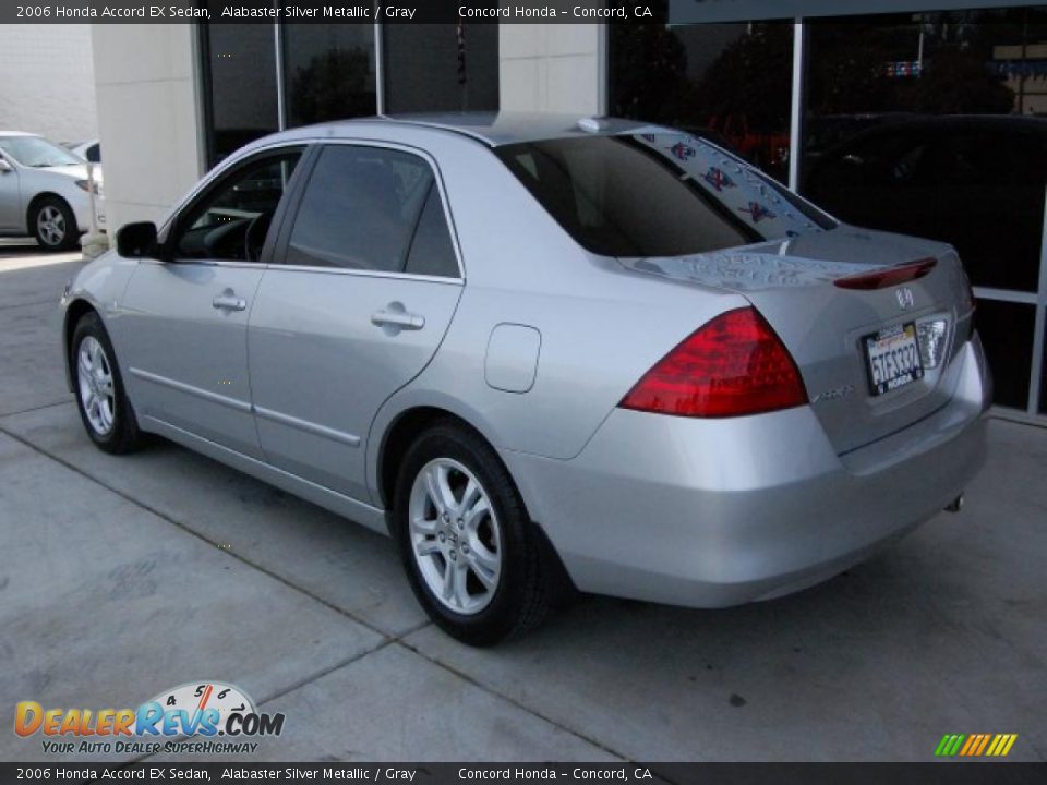 2006 Honda Accord EX Sedan Alabaster Silver Metallic / Gray Photo #5