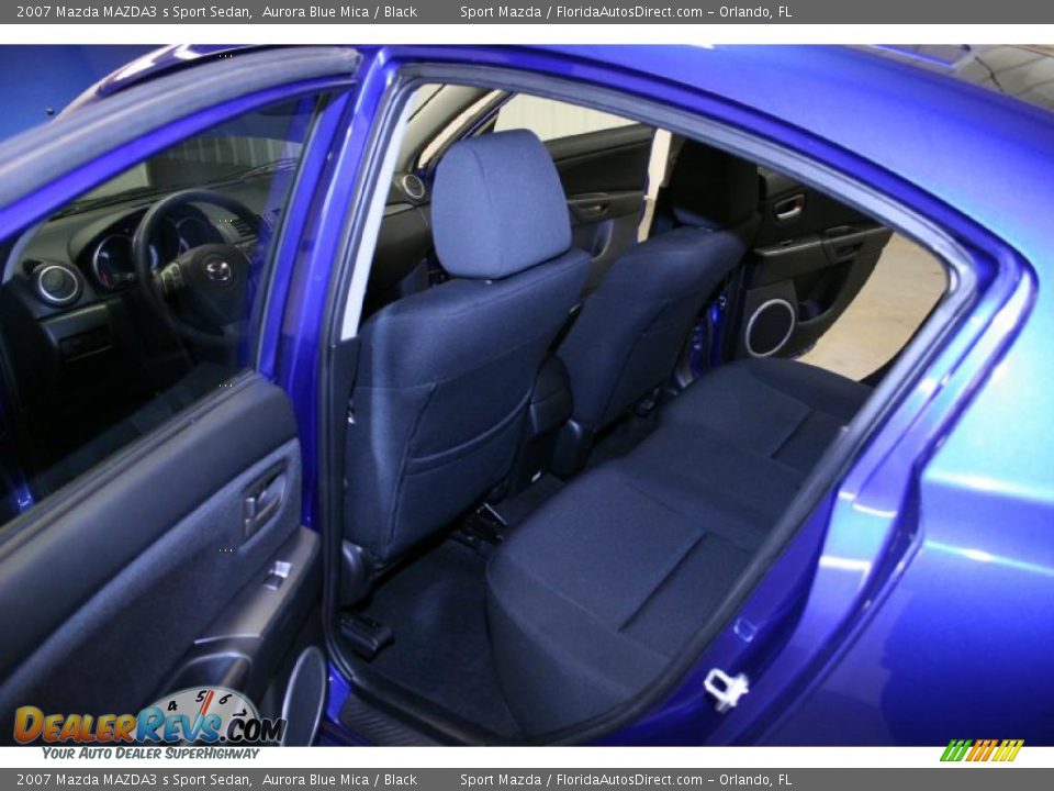2007 Mazda MAZDA3 s Sport Sedan Aurora Blue Mica / Black Photo #13