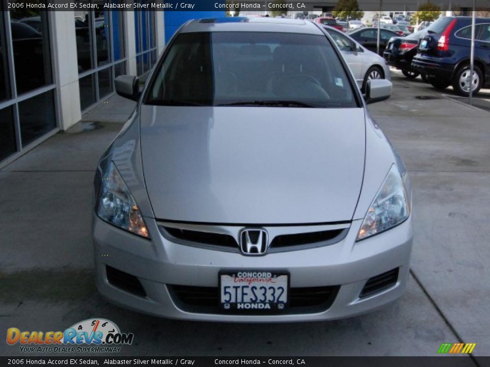 2006 Honda Accord EX Sedan Alabaster Silver Metallic / Gray Photo #8