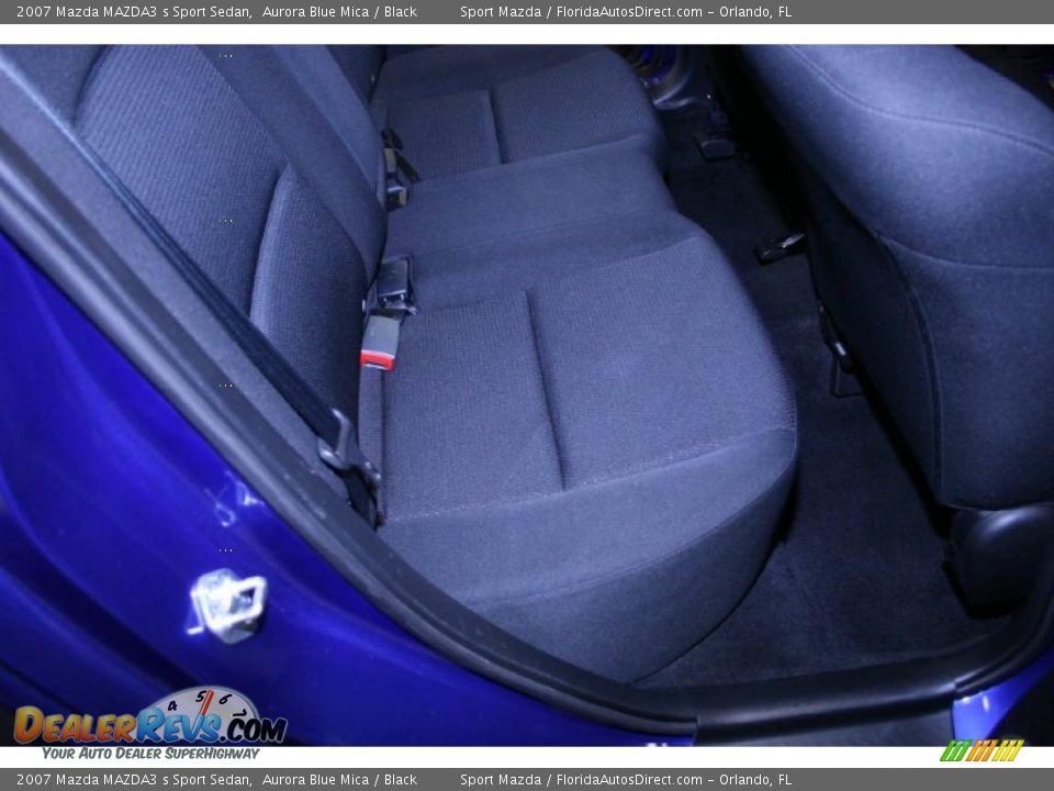 2007 Mazda MAZDA3 s Sport Sedan Aurora Blue Mica / Black Photo #18