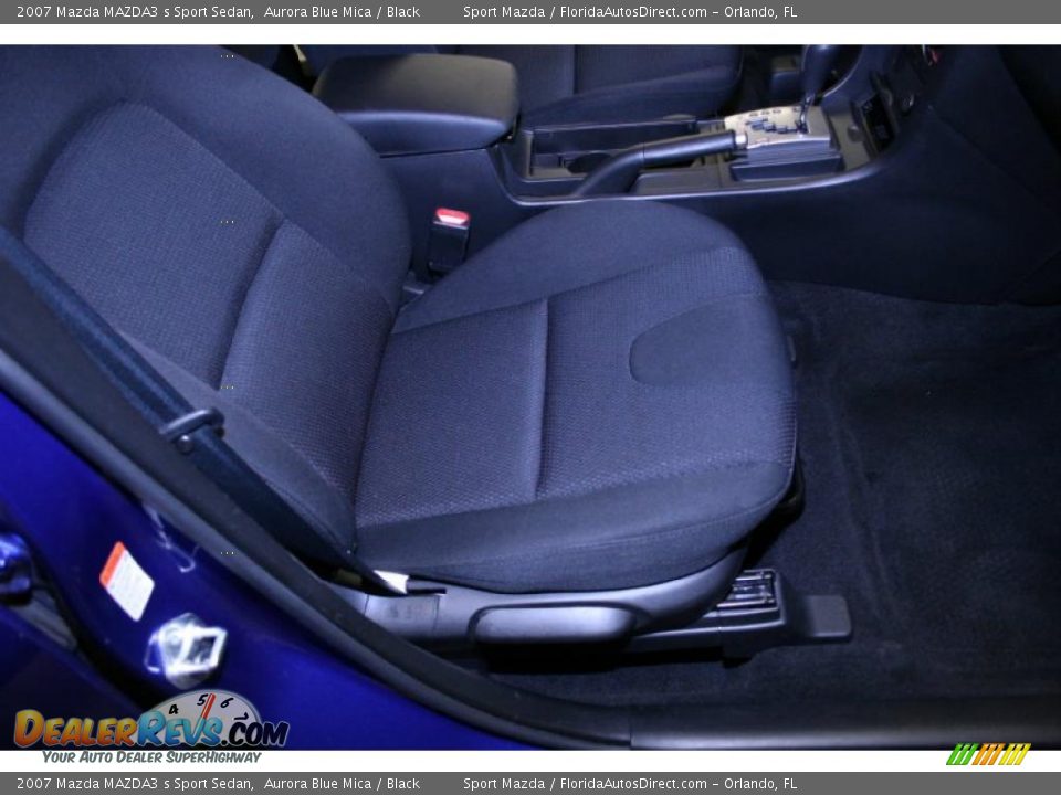 2007 Mazda MAZDA3 s Sport Sedan Aurora Blue Mica / Black Photo #19