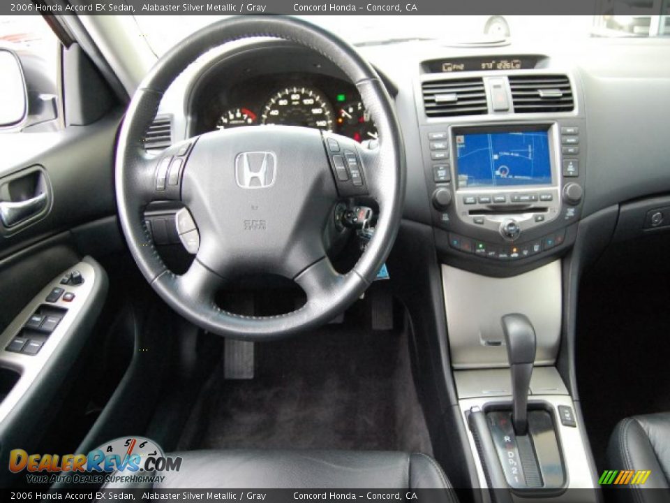 2006 Honda Accord EX Sedan Alabaster Silver Metallic / Gray Photo #12