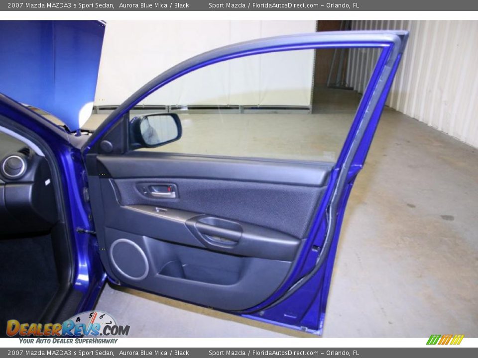 2007 Mazda MAZDA3 s Sport Sedan Aurora Blue Mica / Black Photo #20