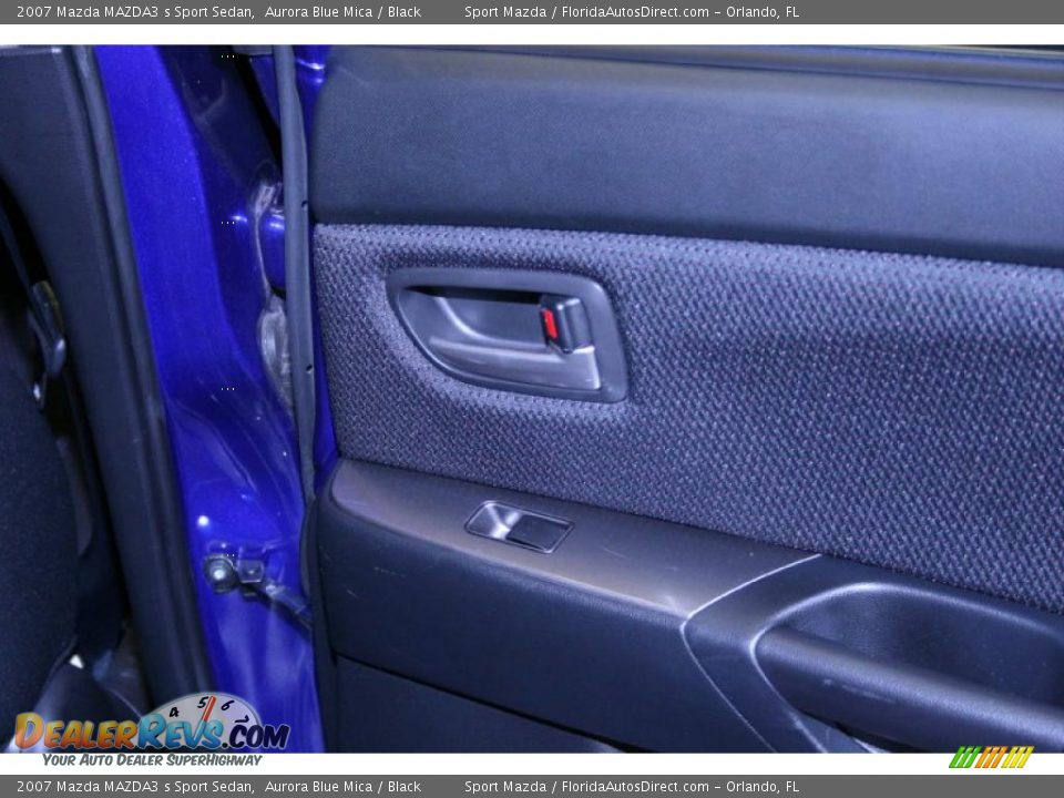 2007 Mazda MAZDA3 s Sport Sedan Aurora Blue Mica / Black Photo #23