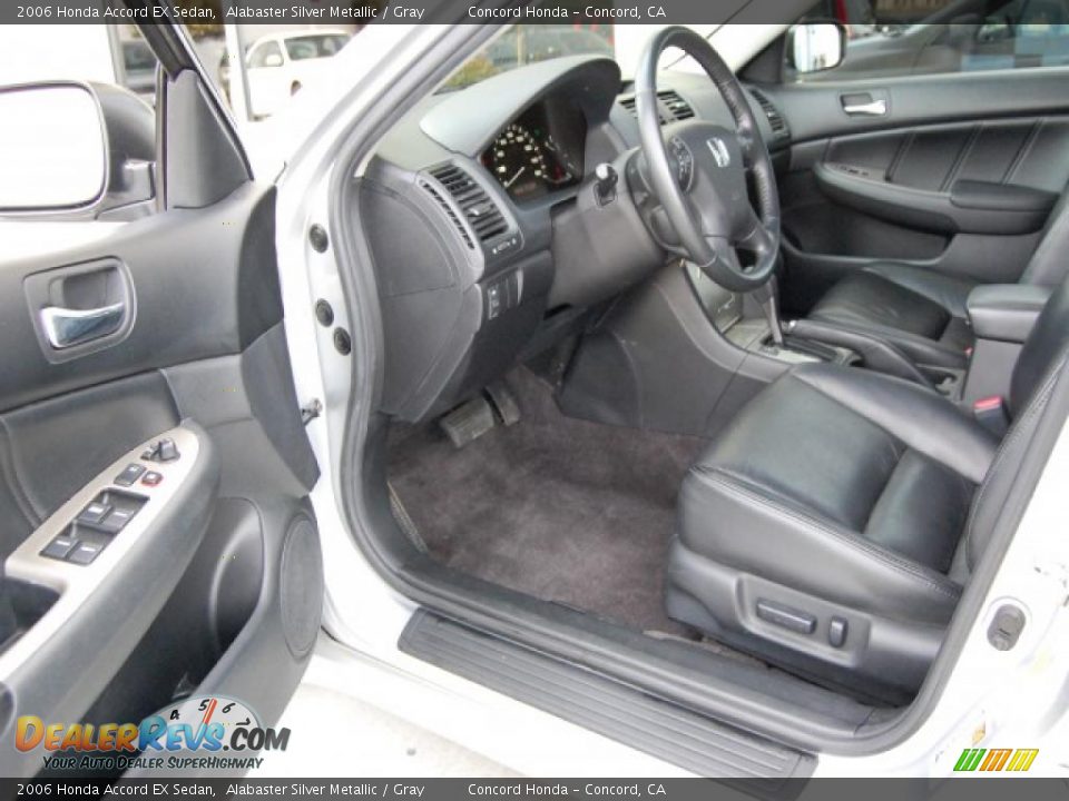 2006 Honda Accord EX Sedan Alabaster Silver Metallic / Gray Photo #16