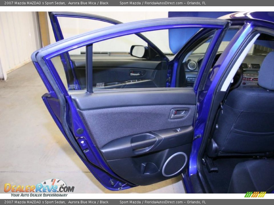 2007 Mazda MAZDA3 s Sport Sedan Aurora Blue Mica / Black Photo #24