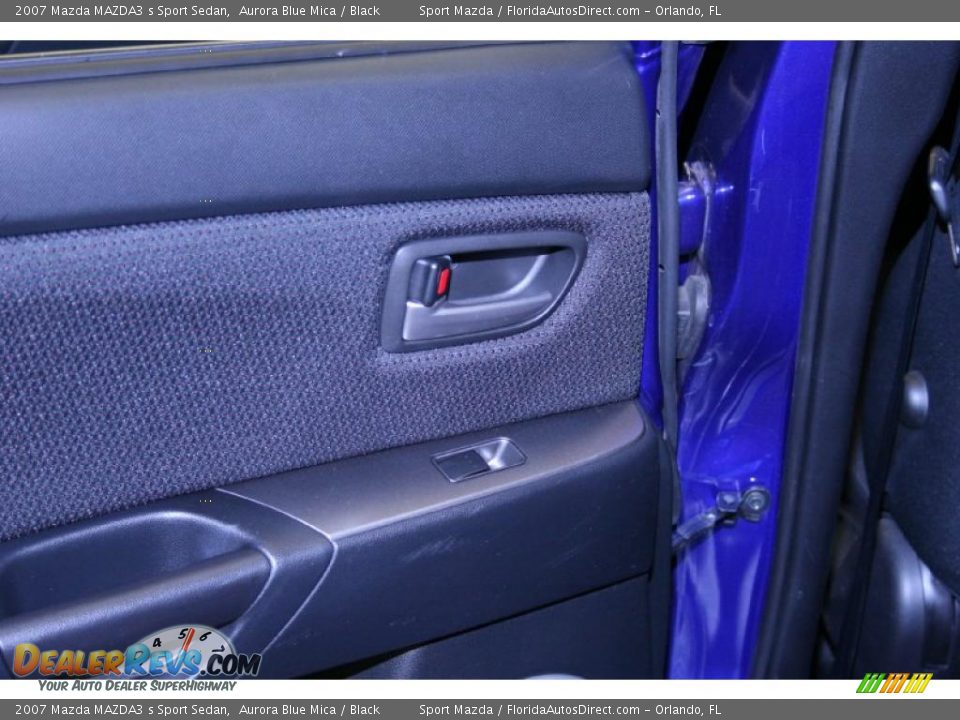 2007 Mazda MAZDA3 s Sport Sedan Aurora Blue Mica / Black Photo #25